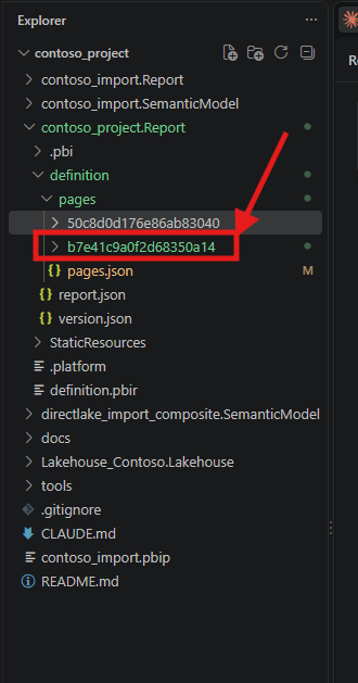 VS Code showing the copied folder renamed from 50c8d0d176e86ab83040 copy to b7e41c9a0f2d68350a14