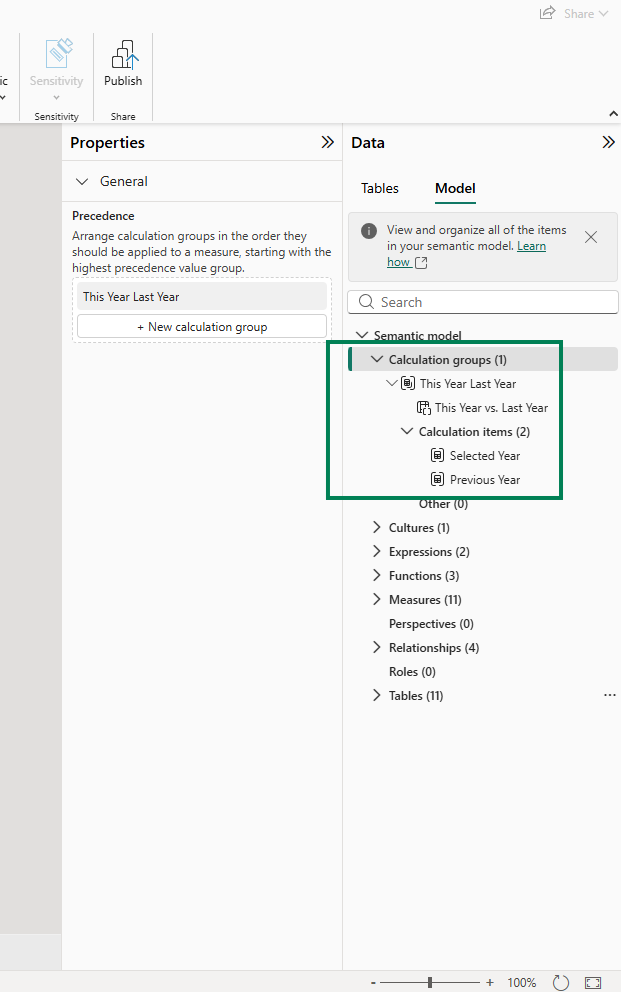 Slicer configuration for year selection
